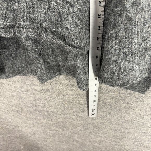 Asos Sweater Pullover Women L Large Gray Knit Wool V-Neck Long Sleeve Casual - Picture 6 of 7